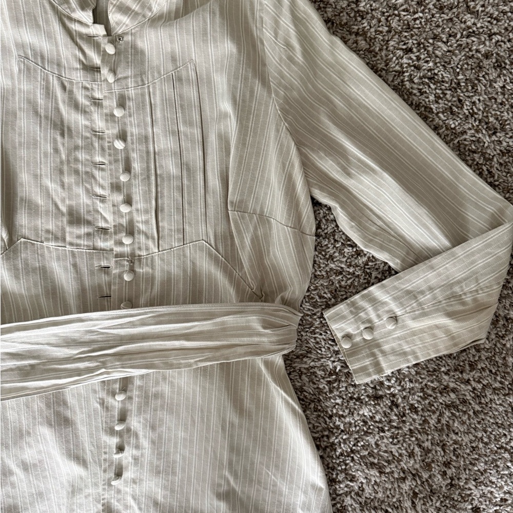 Vintage The J Peterman Company Button Up, tie back. - Picture 7 of 11